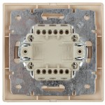 1-102-02 Intro Выключатель с подсветкой, 10А-250В, IP20, СУ, Plano, сл.кость (10/200/2400)