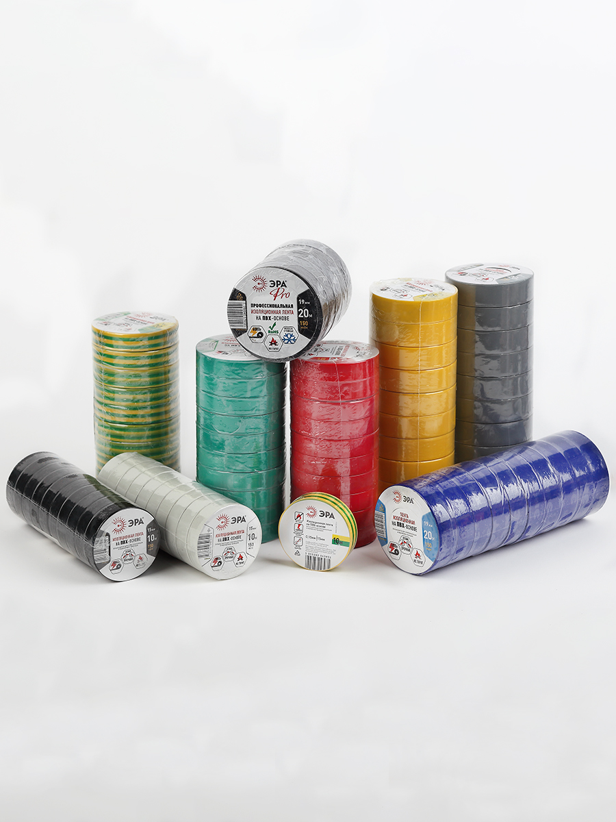 ЭРА ПВХ-изолента 15мм*20м красная (10/200/8000)