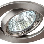ST2A SN Светильник ЭРА штампованный поворотный MR16,12V/220V, 50W сатин никель (100/2400)