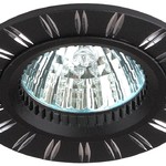 KL33 AL/BK Светильник ЭРА алюминиевый MR16,12V/220V, 50W черный/хром (50/2400)