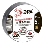 ЭРА ПВХ-изолента 15мм*5м черная (10/500/16000)