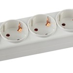 K-5es ЭРА Колодка 5гн, зазeмл, выкл (10/40/1000)