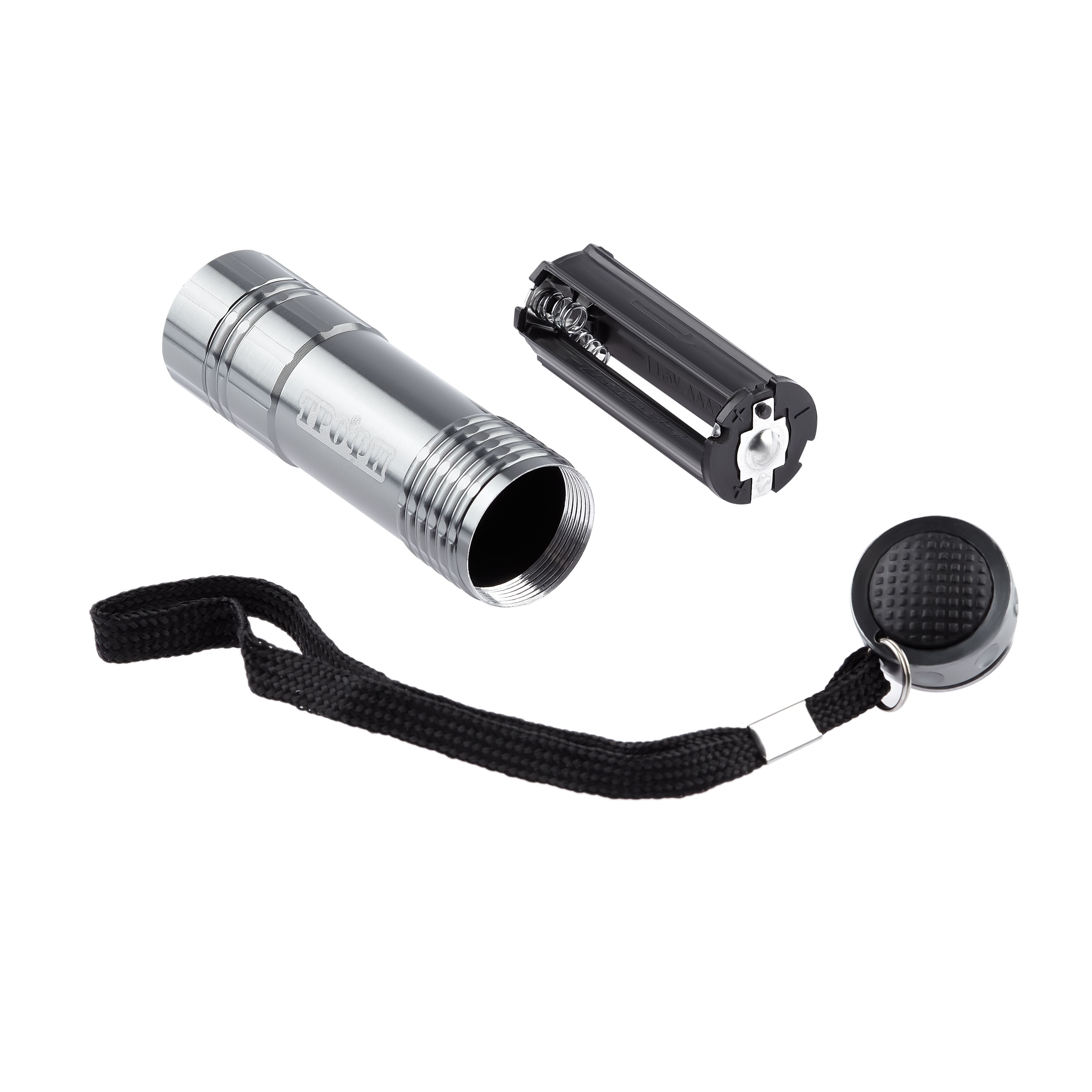 TM9 Фонарь Трофи 9xLED, алюм, 3хААА, карт (60/360/5400)