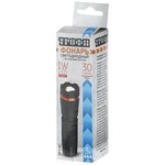TP1W Фонарь Трофи 1W LED, регулируемый фокус, пластик, 3xAAA, карт (60/240/4320)