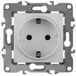 12-2101-01 ЭРА Розетка 2P+E Schuko, 16A-250В, IP20, Эра12, белый (10/100/2800)