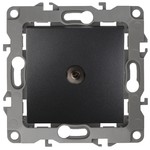 12-3101-05 ЭРА Розетка TV одиночная, IP20, Эра12, антрацит (10/100/2500)