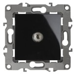 12-3101-06 ЭРА Розетка TV одиночная, IP20, Эра12, чёрный (10/100/3200)