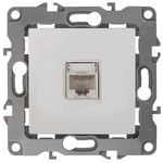 12-3107-01 ЭРА Розетка информационная RJ45, IP20, Эра12, белый (10/100/2800)