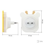 ЭРА ночник NN-626-LS-Y желтый (12/48/288)