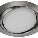 KL35 А SCH Светильник ЭРА под лампу Gx53 поворотный, 220V, 13W, сатин хром (80/960)