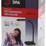 ЭРА наст.светильник NLED-451-5W-BK черный (12/72)