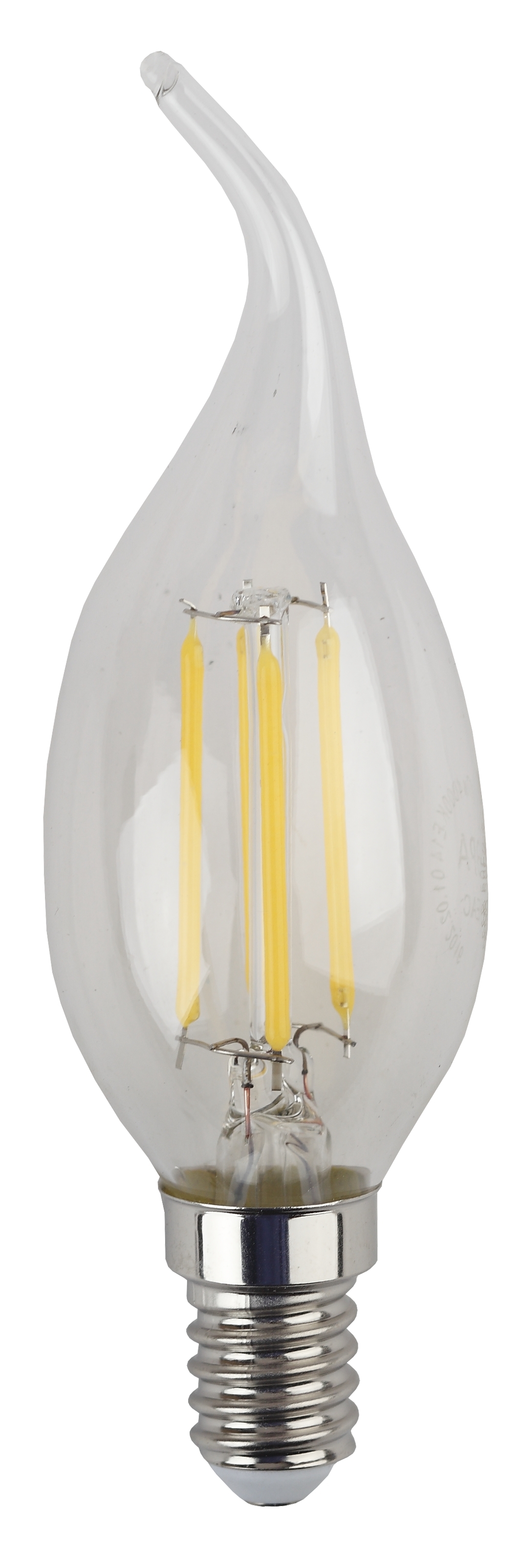 F-LED BXS-5W-827-E14 ЭРА (филамент, свеча на ветру, 5Вт, тепл, E14) (25/50/3000)