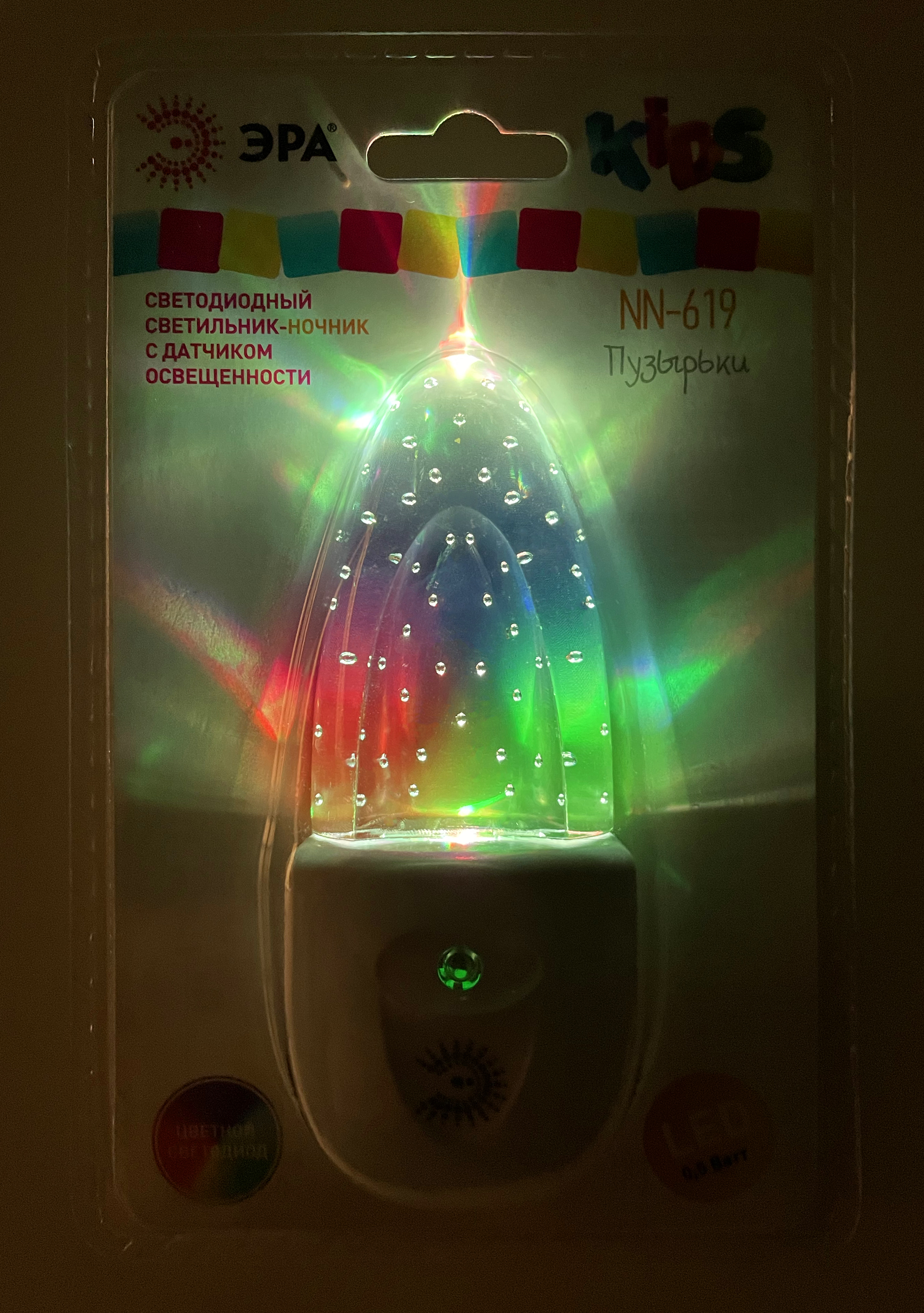 ЭРА ночник NN-619-LS-W белый (12/60/1260)