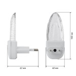 ЭРА ночник NN-619-LS-W белый (12/60/1260)