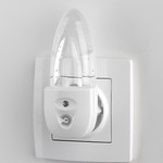 ЭРА ночник NN-619-LS-W белый (12/60/1260)