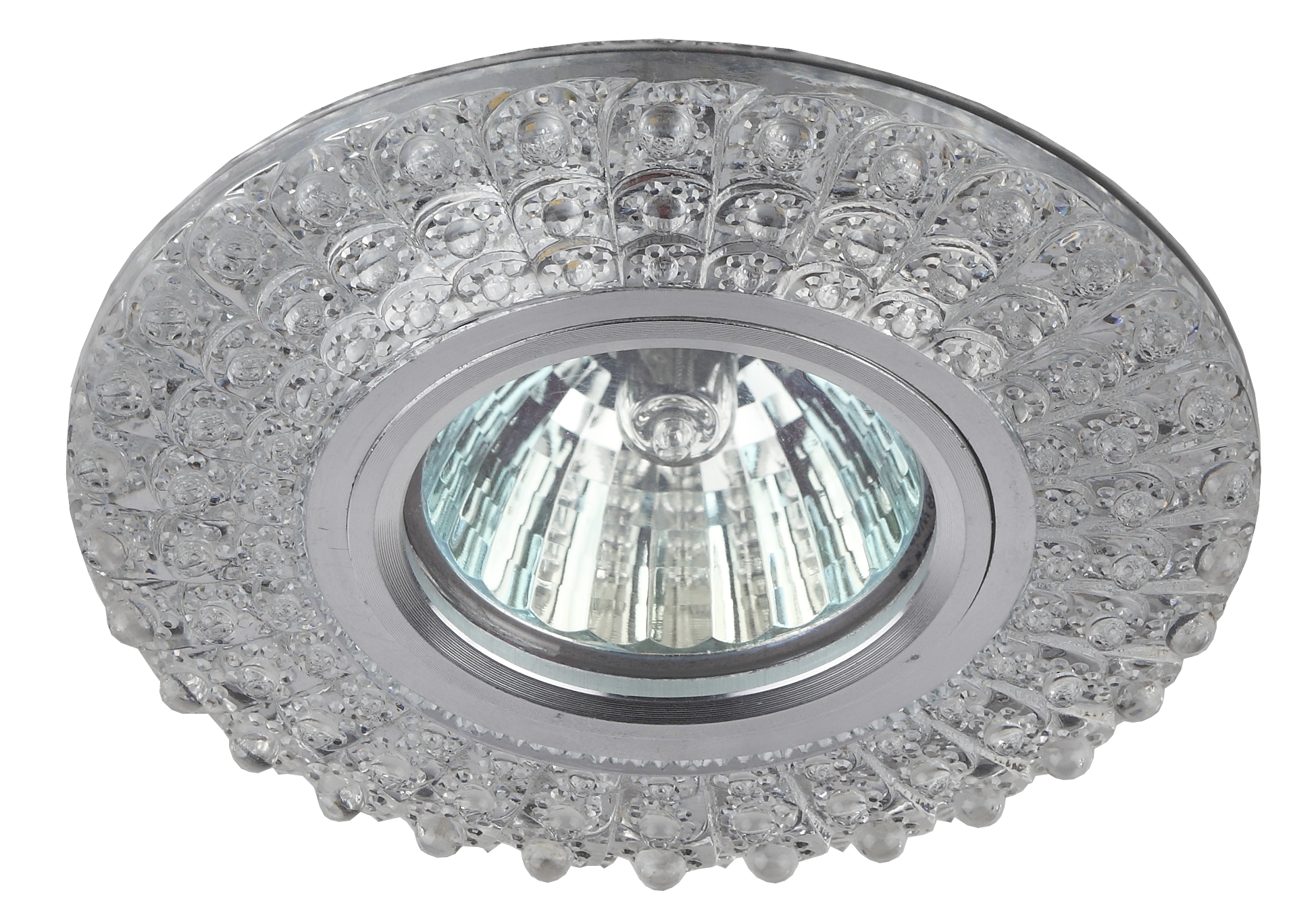 DK LD2 SL/GR+WH Светильник ЭРА декор cо светодиодной подсветкой (зеленый+белый), прозрачный (50/1400