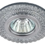 DK LD3 SL/WH+GR Светильник ЭРА декор cо светодиодной подсветкой( белый+зеленый), прозрачный (50/1400