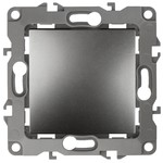 12-1103-12 ЭРА Переключатель, 10АХ-250В, IP20, Эра12, графит (10/100/2500)