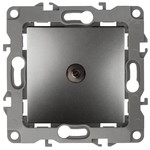 12-3101-12 ЭРА Розетка TV одиночная, IP20, Эра12, графит (10/100/2500)