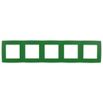 12-5005-27 ЭРА Рамка на 5 постов, Эра12, зелёный (10/100/1600)