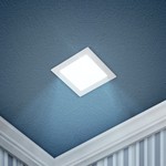 LED 2-6-6K Светильник ЭРА светодиодный квадратный LED 6W  220V 6500K (40/960)