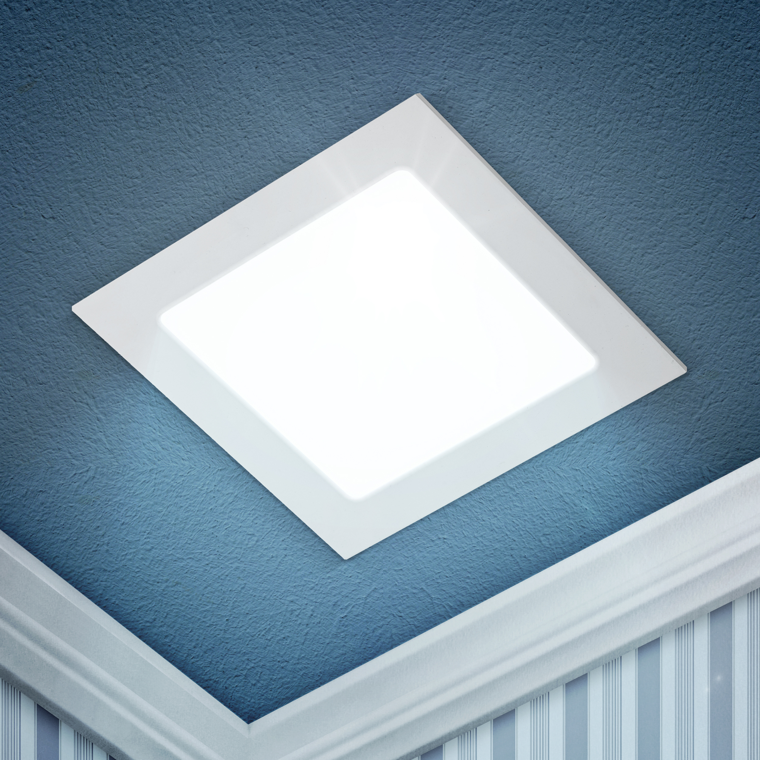 LED 2-24-6K Светильник ЭРА светодиодный квадратный LED 24W 220V 6500K (20/240)