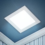 LED 2-24-6K Светильник ЭРА светодиодный квадратный LED 24W 220V 6500K (20/240)