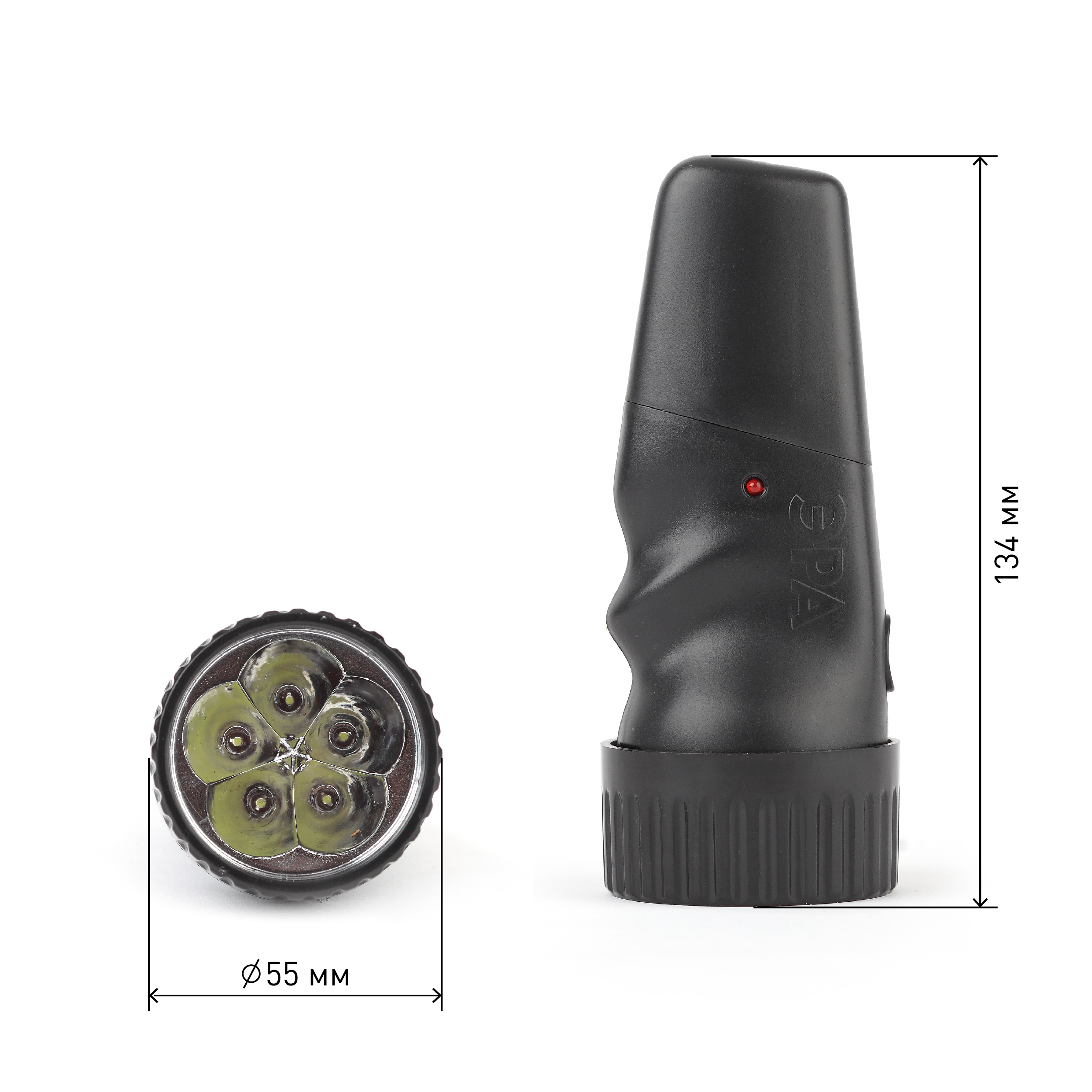 SDA30M-Box Фонарь ЭРА NEW 5хLED, акку NiMH, карт (40/80/1280)