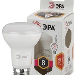 LED R63-8W-827-E27 ЭРА (диод, рефлектор, 8Вт, тепл, E27) (10/100/1200)