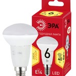 ECO LED R50-6W-827-E14 ЭРА (диод, рефлектор, 6Вт, тепл, E14) (10/100/3600)