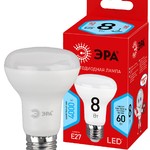 ECO LED R63-8W-840-E27 ЭРА (диод, рефлектор, 8Вт, нейтр, E27), (10/100/1500)
