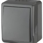 11-1401-03 ЭРА Выключатель IP54, 10АХ-250В, ОУ, Эра Эксперт, серый (16/160/2560)