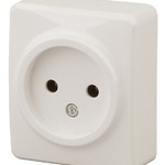11-2201-02 ЭРА Розетка 2P, 16АХ-250В, ОУ, Эра Эксперт, сл.кость (24/240/4800)