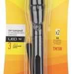 TM1W Фонарь Трофи 1x1W LED, алюм, 2хАА, бл (24/144/2592)