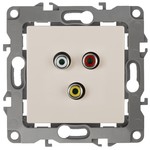 12-3113-02 ЭРА Розетка RCA, IP20, Эра12, слоновая кость (10/100/3200)