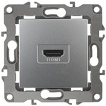 12-3114-03 ЭРА Розетка HDMI, IP20, Эра12, алюминий (10/100/3200)