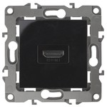 12-3114-06 ЭРА Розетка HDMI, IP20, Эра12, чёрный (10/100/3200)
