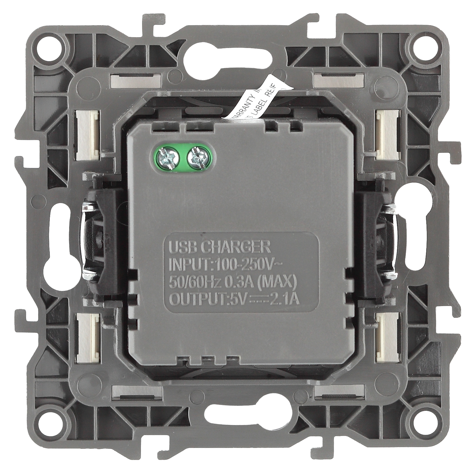 12-4110-03 ЭРА Устройство зарядное USB, 230В/5В-2100мА, IP20, Эра12, алюминий (6/60/1920)