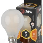 F-LED P45-5W-827-E14 frost ЭРА (филамент, шар мат., 5Вт, тепл, E14) (10/100/3000)