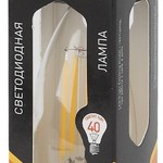 F-LED B35-5W-827-E27 ЭРА (филамент, свеча, 5Вт, тепл, E27) (10/100/2800)