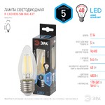 F-LED B35-5W-840-E27 ЭРА (филамент, свеча, 5Вт, нейтр, E27) (10/100/2800)