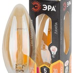 F-LED B35-5W-827-E14 gold ЭРА (филамент, свеча золот., 5Вт, тепл, E14) (10/100/2800)