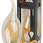 F-LED BXS-5W-827-E14 gold ЭРА (филамент, свеча на ветру золот., 5Вт, тепл, E14) (10/100/2800)
