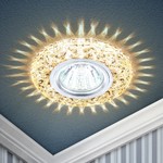 DK LD4 CHP/WH Светильник ЭРА декор cо светодиодной подсветкой MR16, шампань (50/1400)