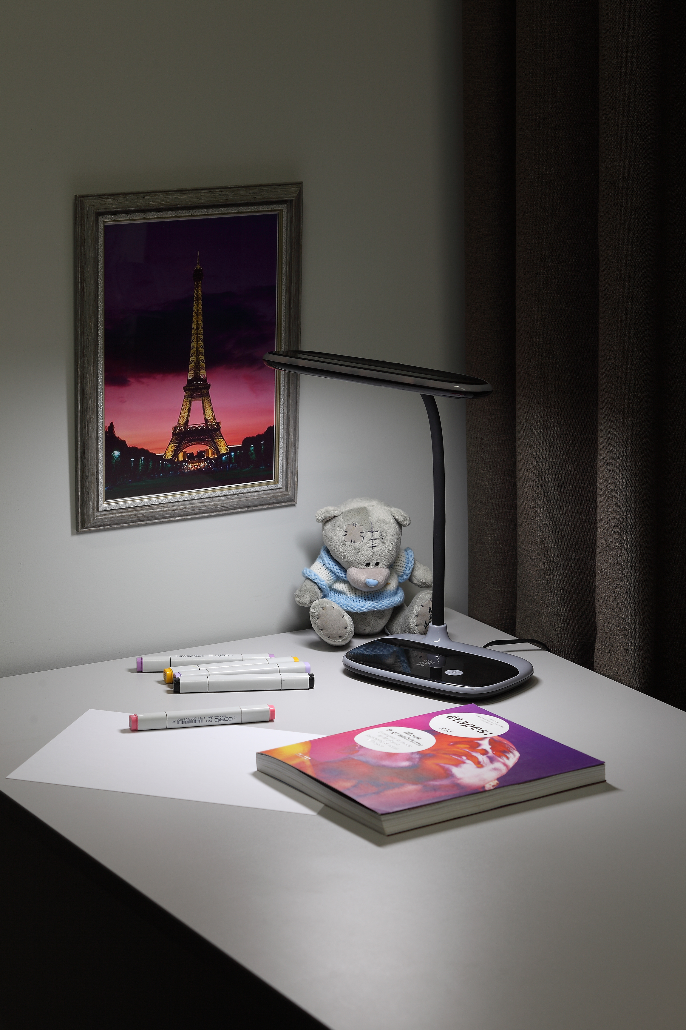 ЭРА наст.светильник NLED-458-6W-BK черный (16/96)