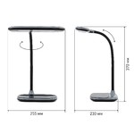 ЭРА наст.светильник NLED-458-6W-BK черный (16/96)