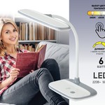 ЭРА наст.светильник NLED-458-6W-BK черный (16/96)