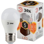 LED P45-5W-827-E27 ЭРА (диод, шар, 5Вт, тепл, E27) (10/100/3600)