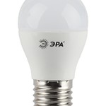 LED P45-5W-827-E27 ЭРА (диод, шар, 5Вт, тепл, E27) (10/100/3600)