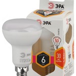 LED R50-6W-827-E14 ЭРА (диод, рефлектор, 6Вт, тепл, E14) (10/100/2800)